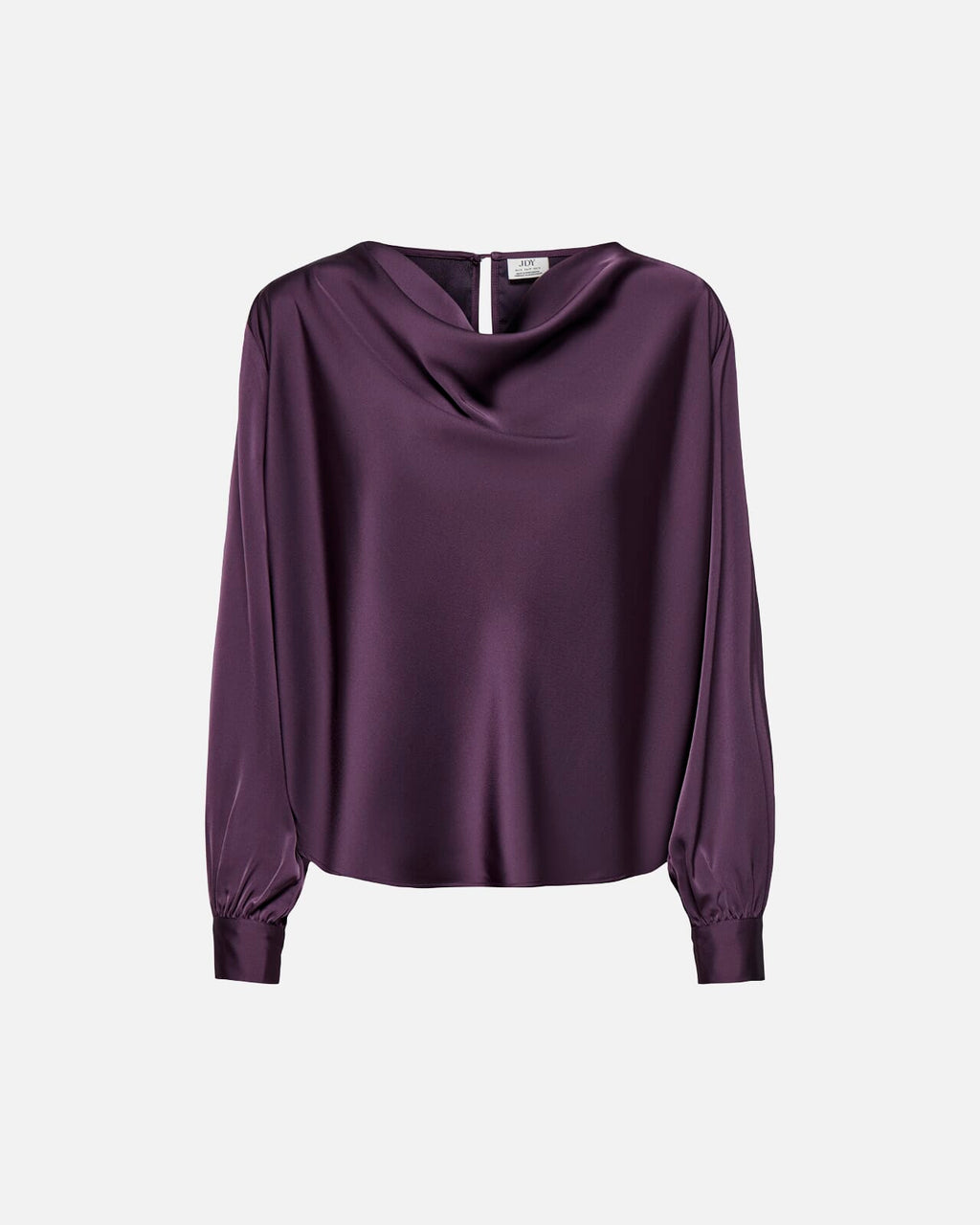 JDY Bluse Rocky L/S Waterfall - Plum Perfect