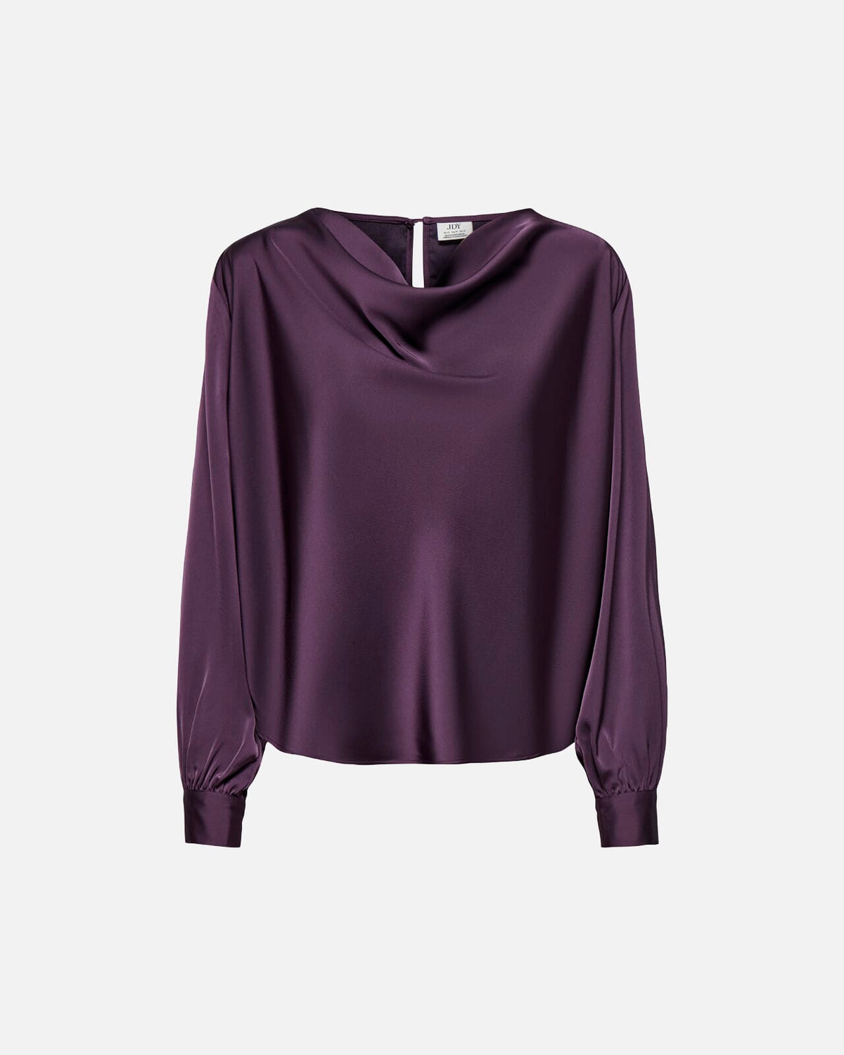 JDY Bluse Rocky L/S Waterfall - Plum Perfect