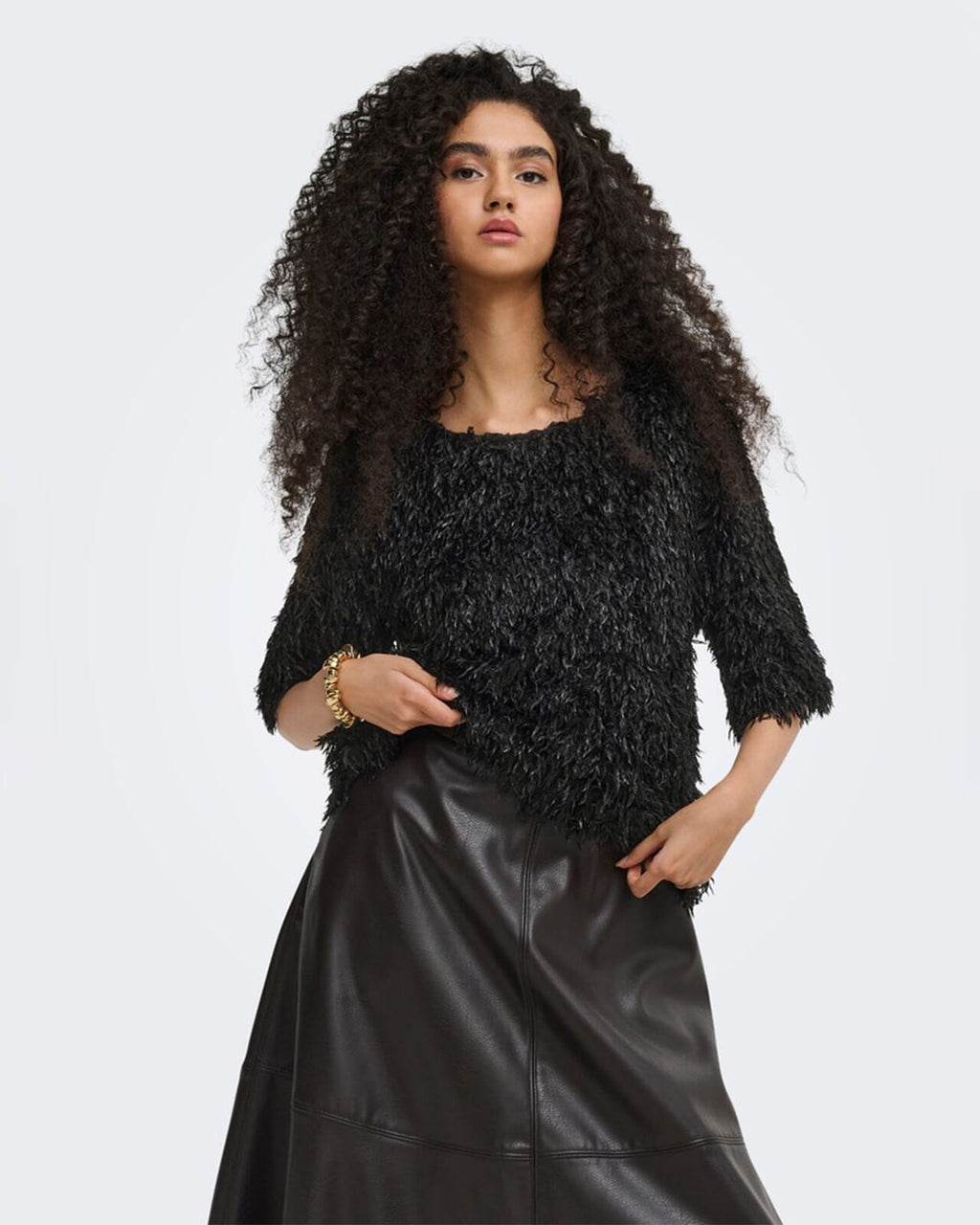 JDY Topp Marta Life 2/4 - Black