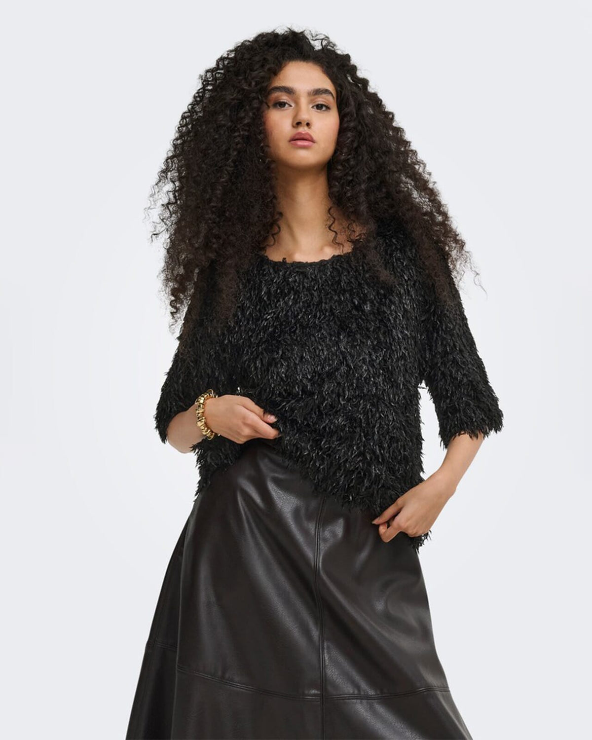 JDY Topp Marta Life 2/4 - Black