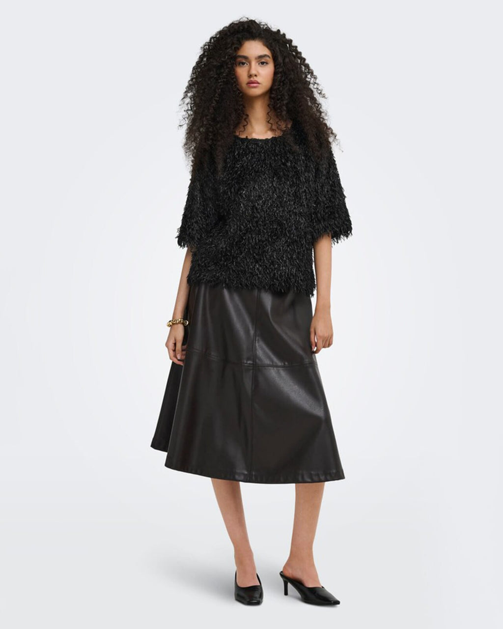 JDY Topp Marta Life 2/4 - Black