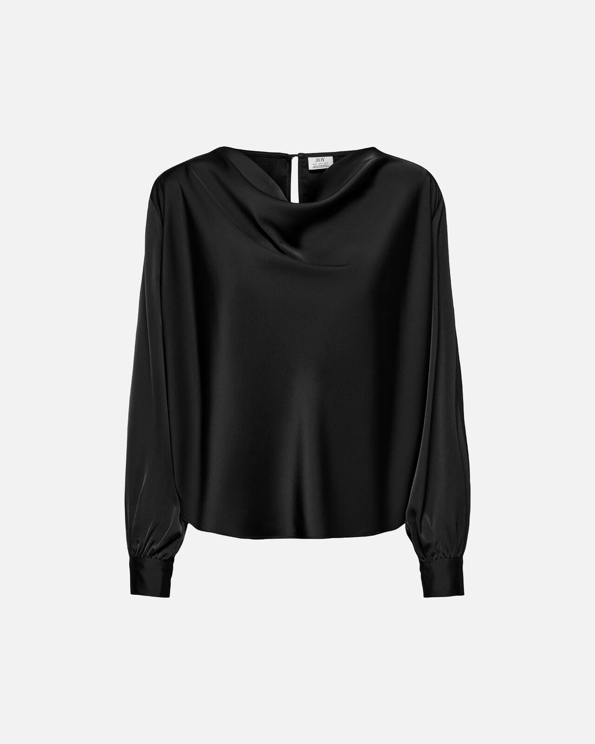 JDY Bluse Rocky L/S Waterfall - Black