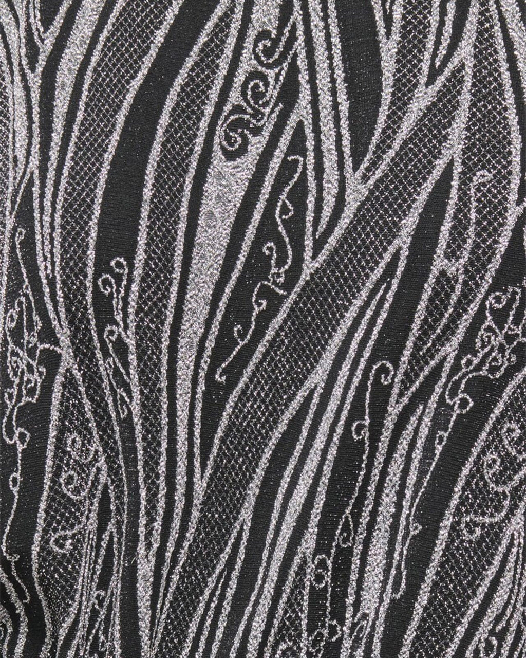 JDY Kjole Kiwi 2/4 O-neck - Black/ Silver Glitter