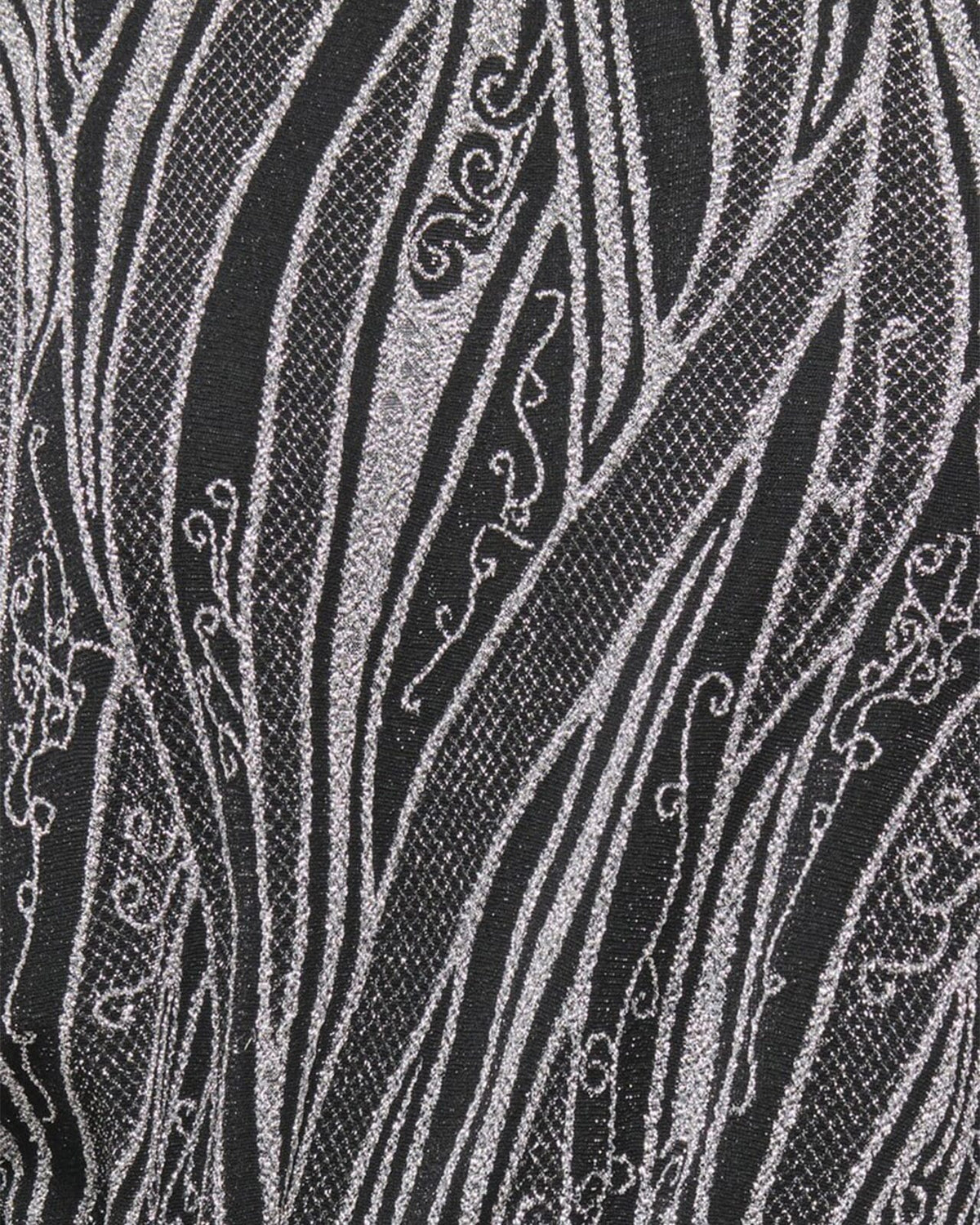 JDY Kjole Kiwi 2/4 O-neck - Black/ Silver Glitter