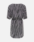 JDY Kjole Kiwi 2/4 O-neck - Black/ Silver Glitter