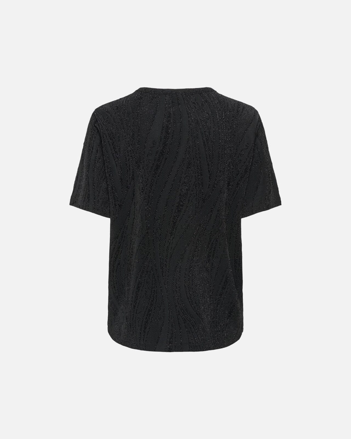 JDY Topp Kiwi S/S O-neck - Black Glitter