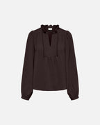 JDY Bluse Rachel Life L/S Pintuck - Chocolate Plum