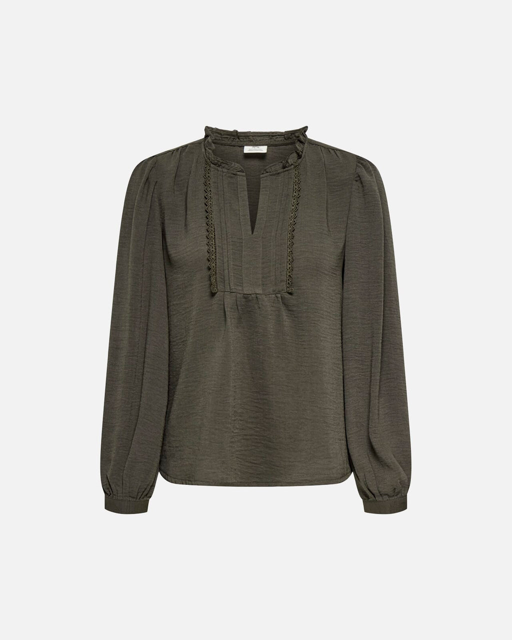 JDY Bluse Rachel Life L/S Pintuck - Black Olive