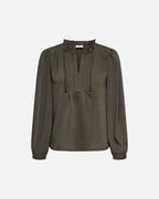 JDY Bluse Rachel Life L/S Pintuck - Black Olive