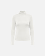 JDY Topp Tallis L/S Thunell Neck - Cloud Dancer