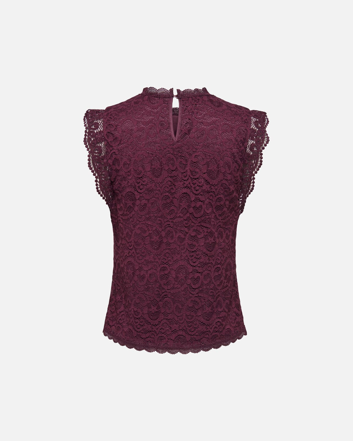 JDY Blondetopp Lotas S/L Lace - Windsor Wine