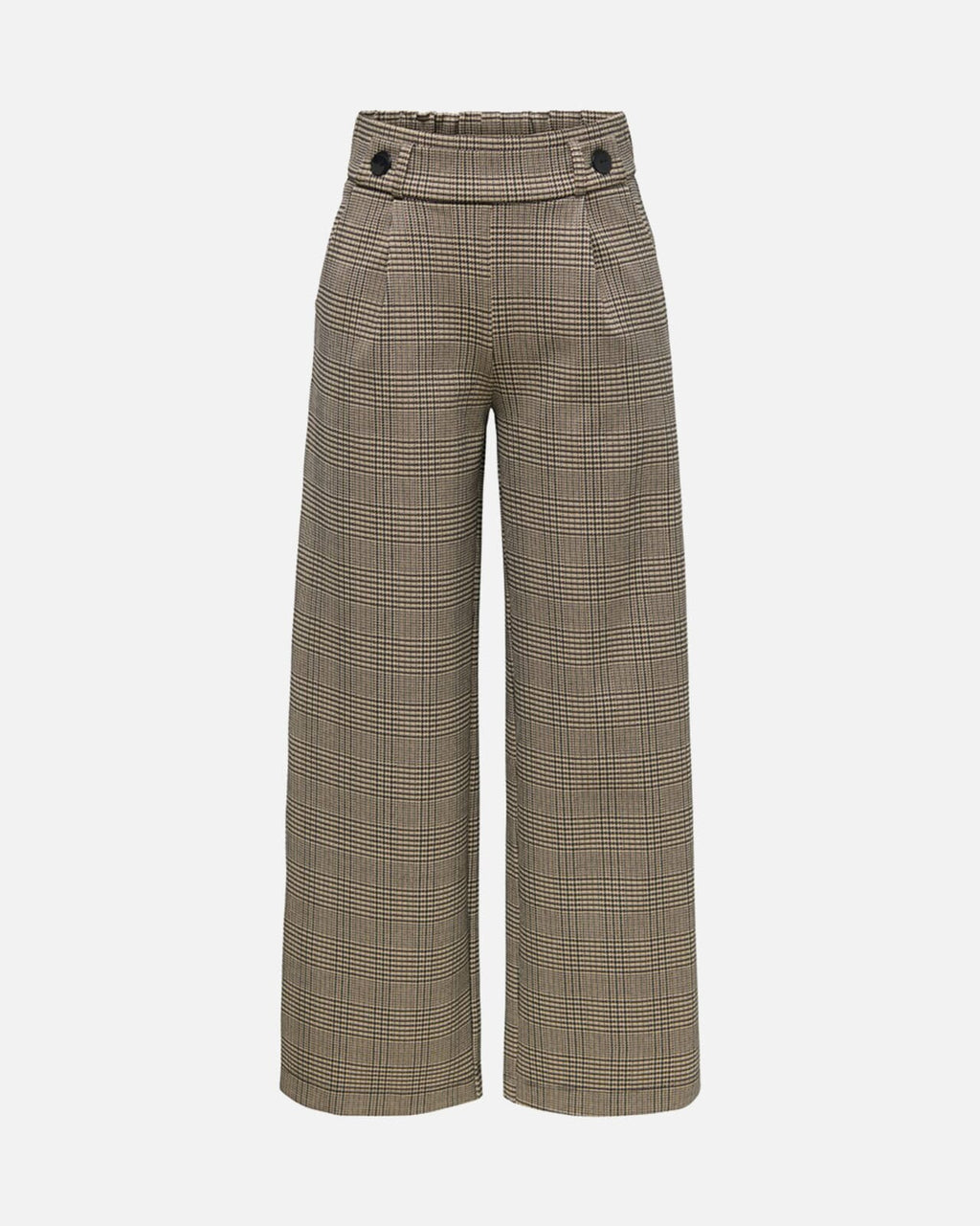 JDY Bukse Geggo Mia Long Check Pant - Sandshell/ Square Check