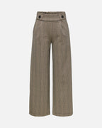 JDY Bukse Geggo Mia Long Check Pant - Sandshell/ Square Check
