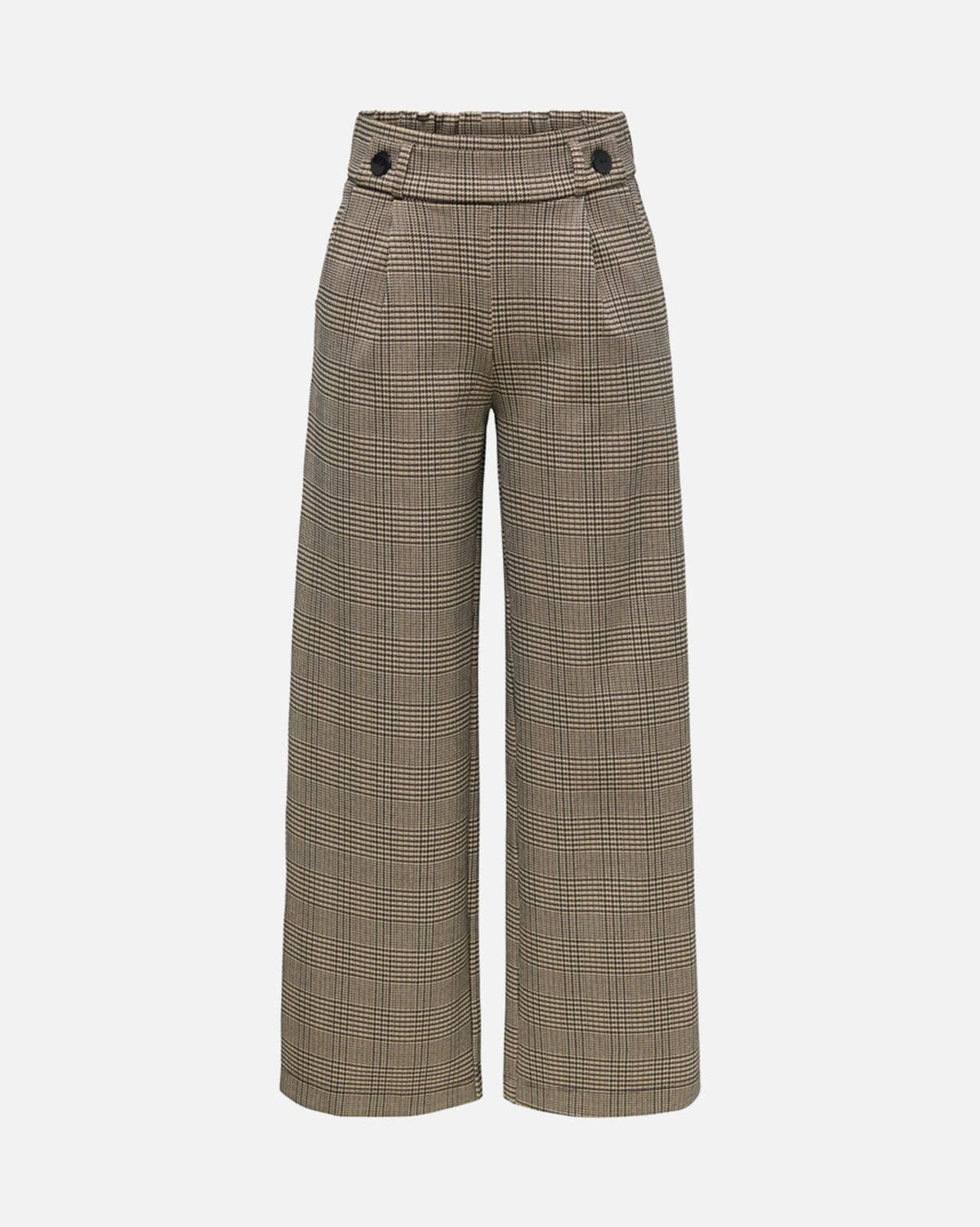 JDY Bukse Geggo Mia Long Check Pant - Sandshell/ Square Check