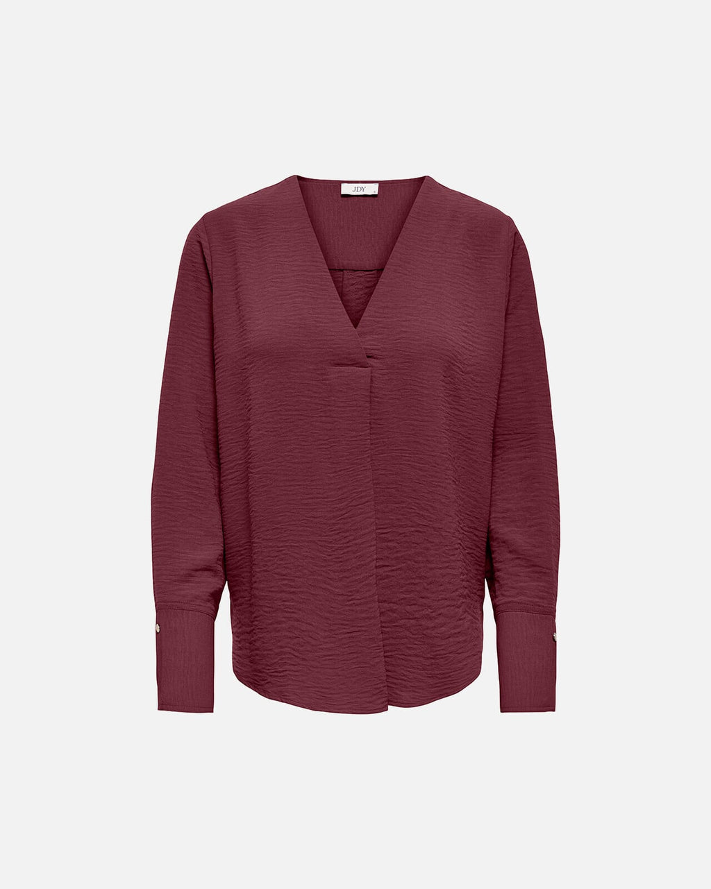 JDY Bluse Lion L/S V-neck - Windsor Wine