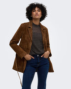 JDY Blondetopp Avery L/S Lace Top - Chocolate Torte
