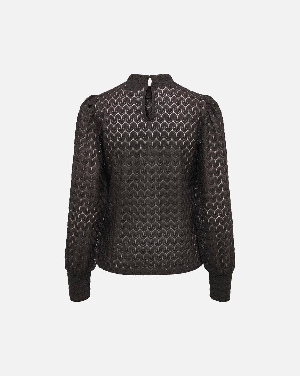 JDY Blondetopp Avery L/S Lace Top - Chocolate Torte