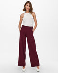 JDY Bukse Geggo New Long Pant - Cabernet