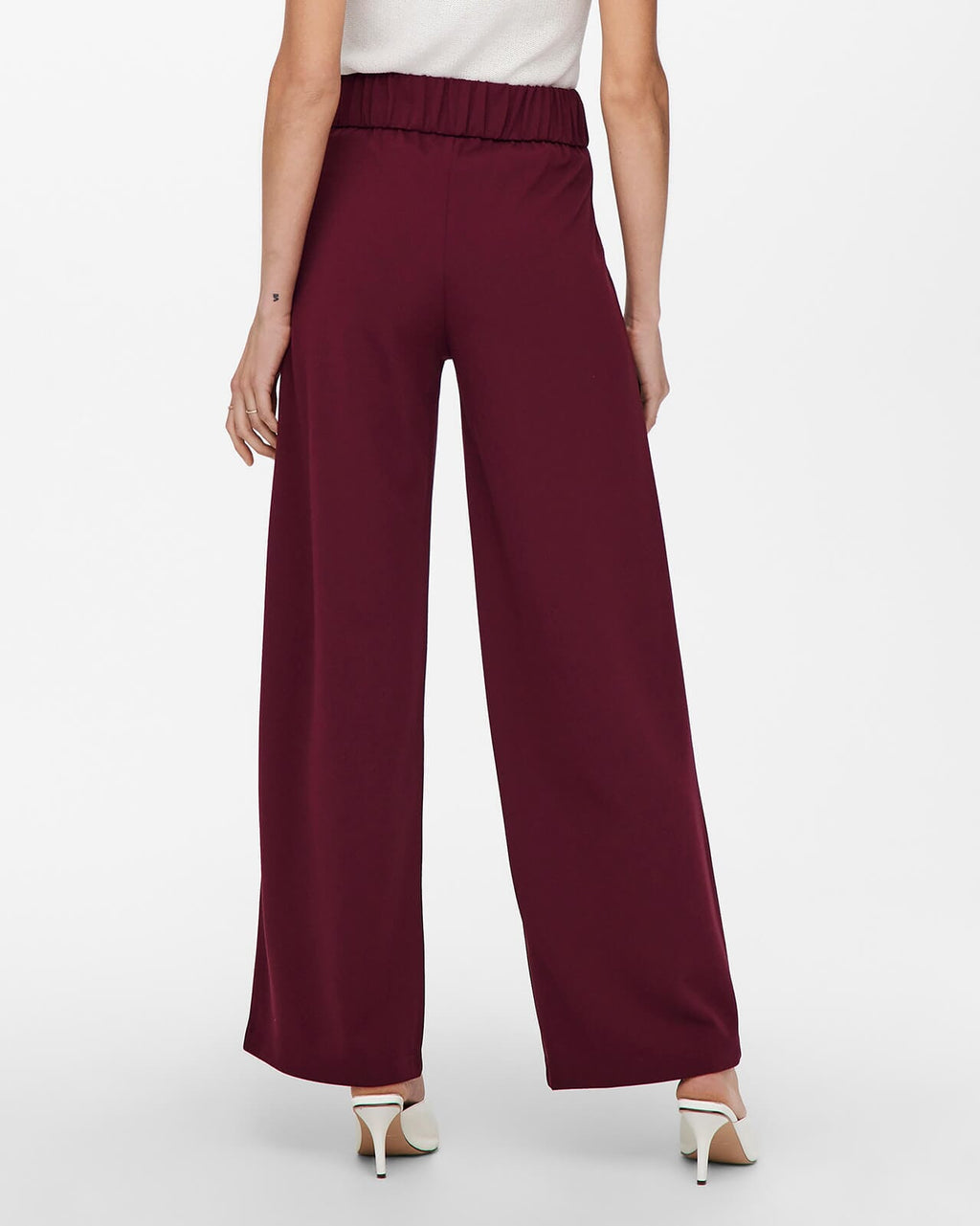 JDY Bukse Geggo New Long Pant - Cabernet