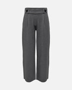 JDY Bukse Geggo New Long - Medium Grey Melange/ Black Buttons