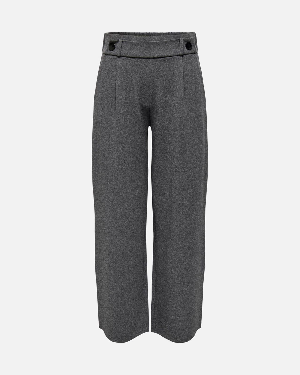 JDY Bukse Geggo New Long - Medium Grey Melange/ Black Buttons