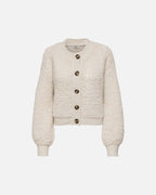 JDY Cardigan Eira Life L/S O-neck - Birch