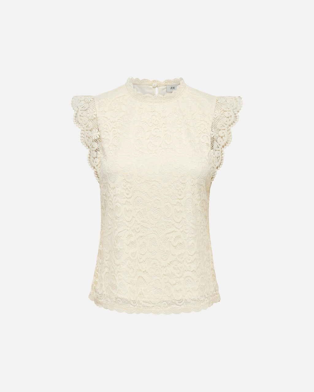 JDY Blondetopp Lotas S/L Lace - Cloud Dancer