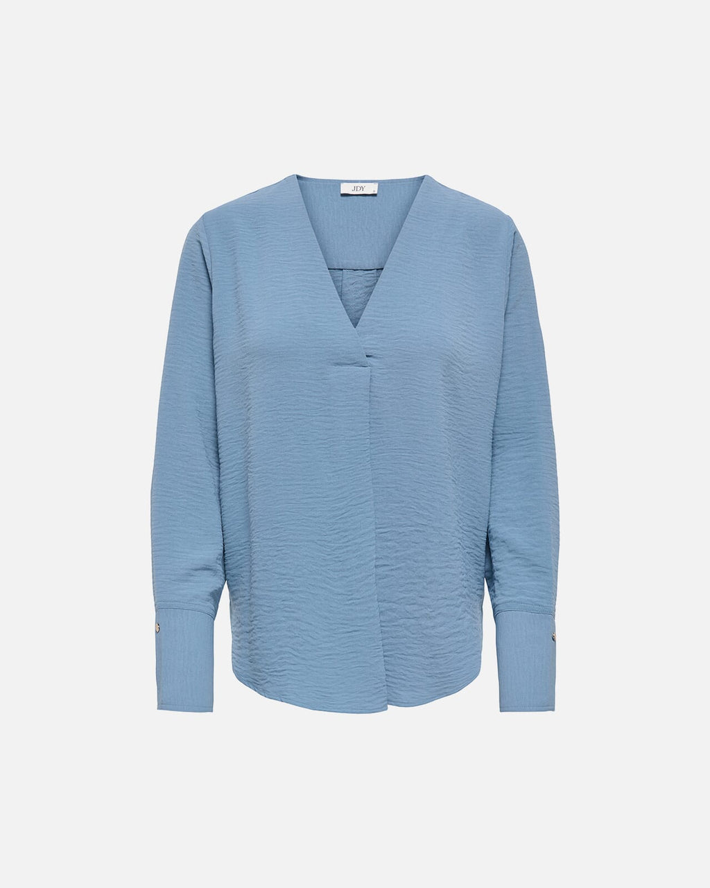 JDY Bluse Lion L/S V-neck - Windward Blue