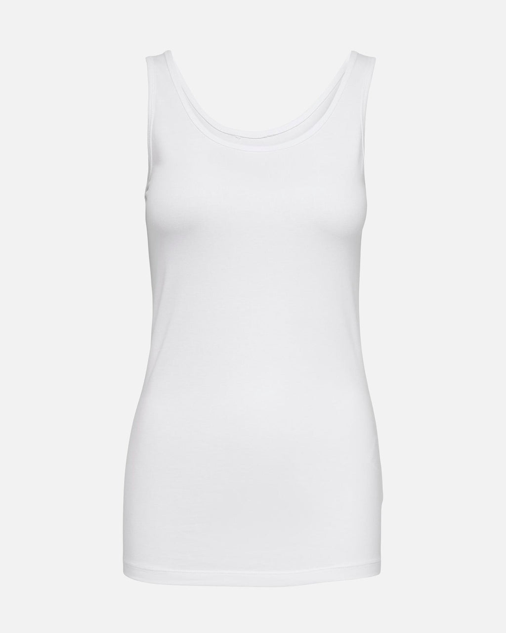 JDY Singlet Ava S/L Tank Top - White