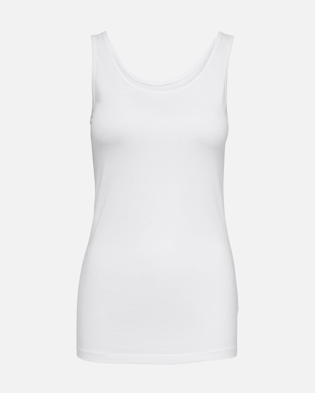 JDY Singlet Ava S/L Tank Top - White