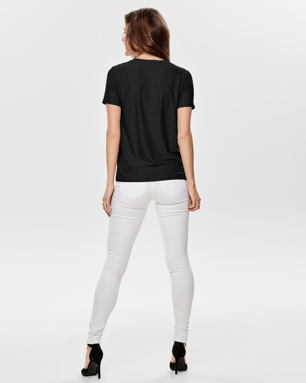 JDY Topp Cathinka S/S - Black