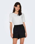 JDY T-skjorte Mila S/S O-neck Top - White
