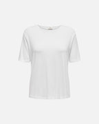 JDY T-skjorte Mila S/S O-neck Top - White