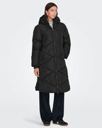 JDY Boblejakke Vista Life Padded Hood Jacket - Black