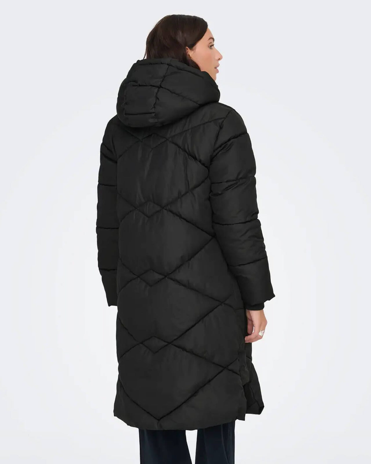 JDY Boblejakke Vista Life Padded Hood Jacket - Black
