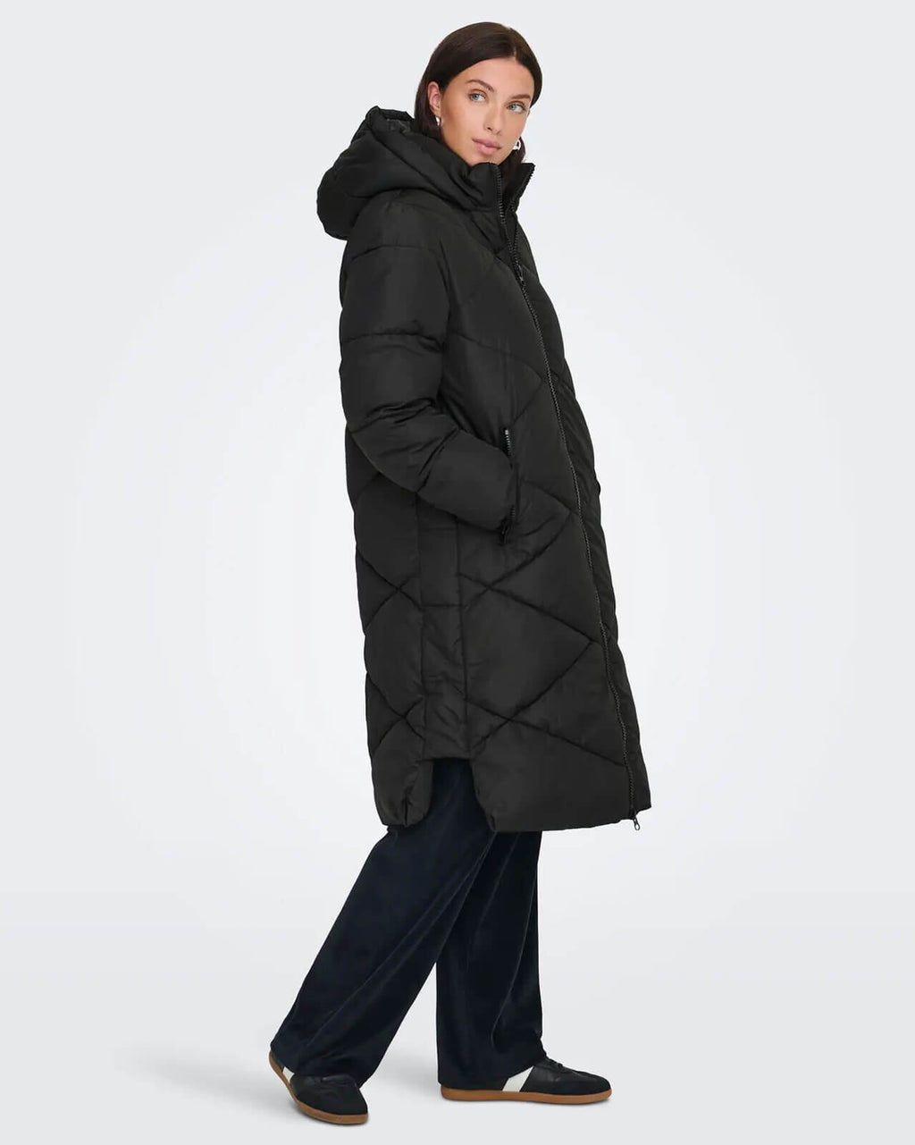 JDY Boblejakke Vista Life Padded Hood Jacket - Black