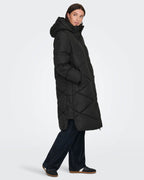 JDY Boblejakke Vista Life Padded Hood Jacket - Black
