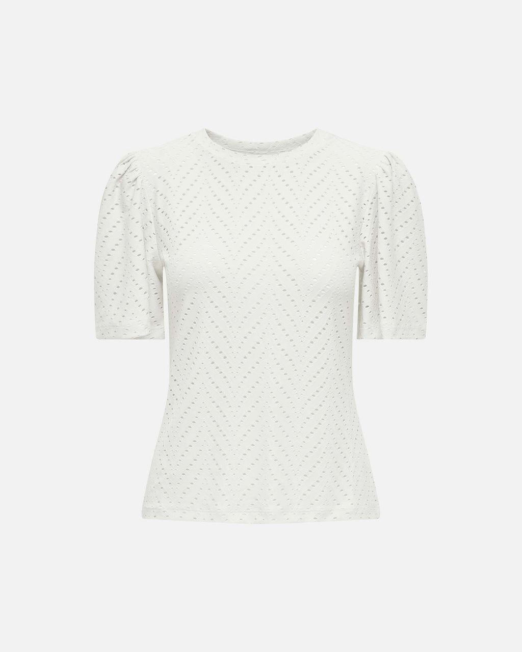 JDY Topp Carla Cathinka S/S - Cloud Dancer