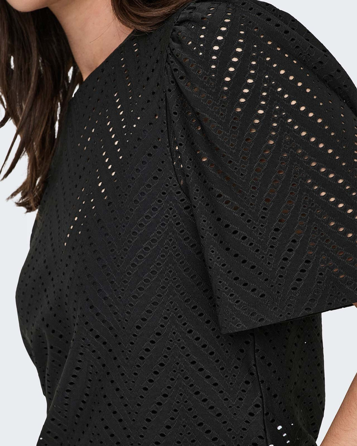 JDY Topp Carla Cathinka S/S - Black