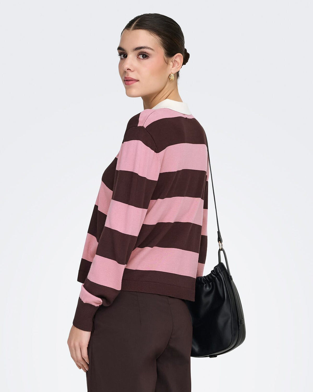 JDY Genser Naima Polo - Chicory Coffee/ W. lilas
