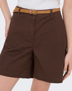 JDY Bermudashorts Chicgo MW Bermuda - Chicory Coffee