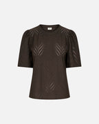 JDY Topp Carla Cathinka S/S - Chocolate Brown
