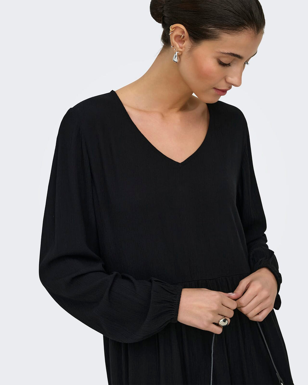 JDY Kjole Liva Life L/S - Black