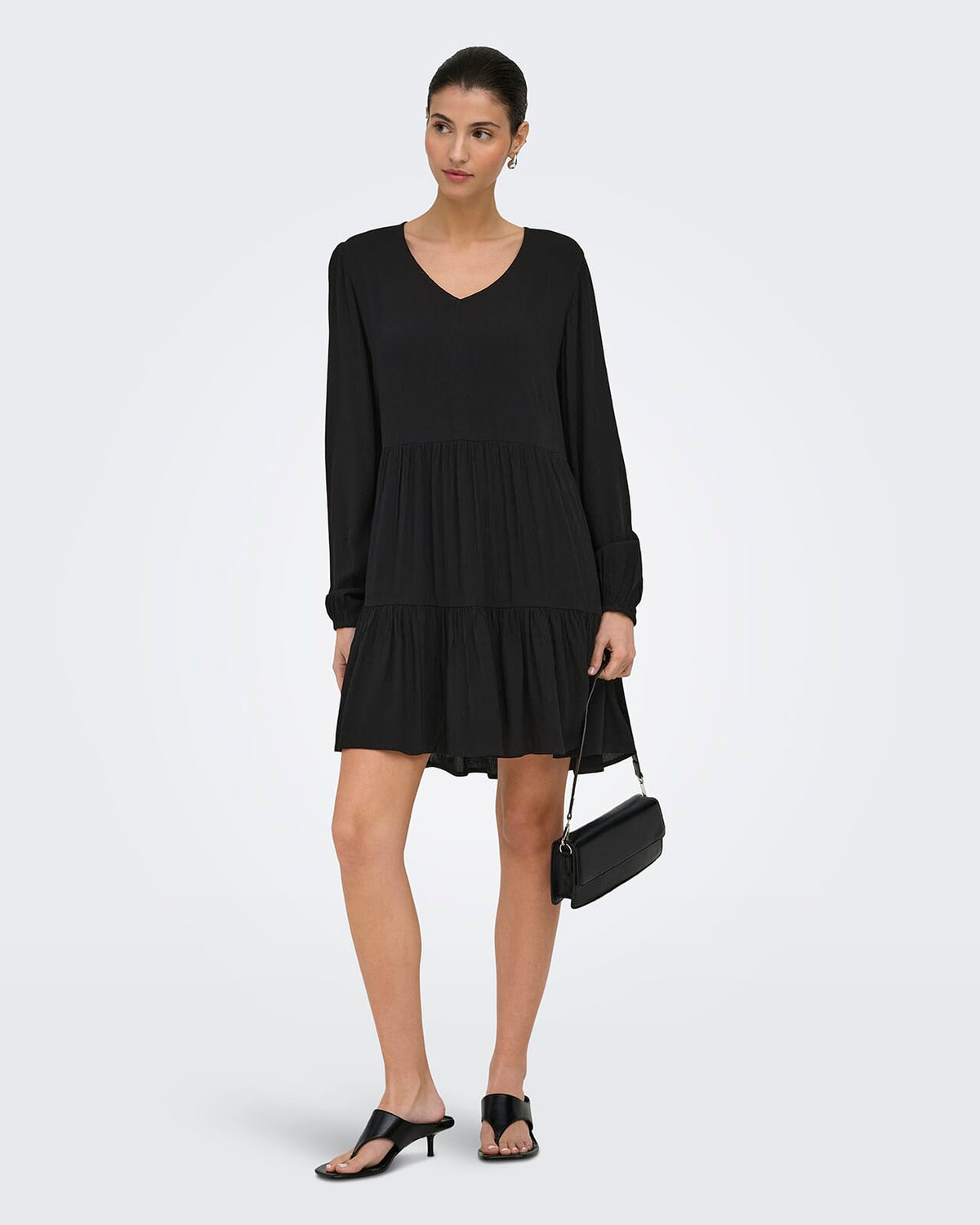 JDY Kjole Liva Life L/S - Black