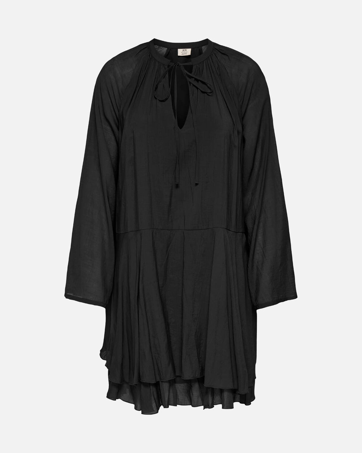 JDY Kjole Harper L/S Frill - Black