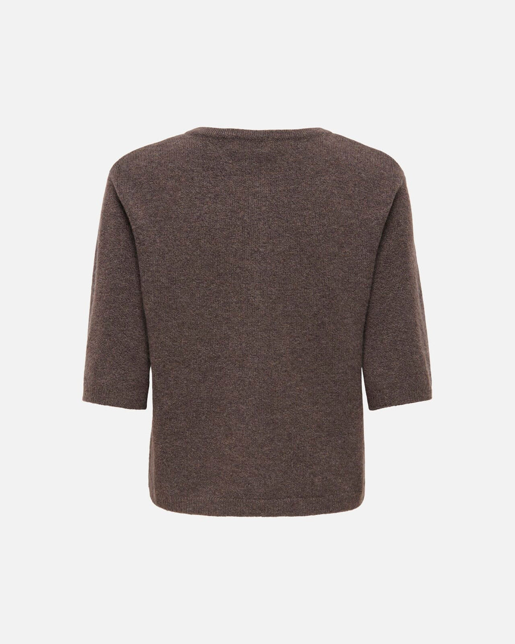 JDY Strikket Cardigan Rue Life 2/4 Pearl Knit - Bracken/ Melange W./ White Pearl Button