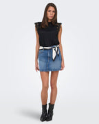 JDY Blondetopp Lotas S/L Lace - Black