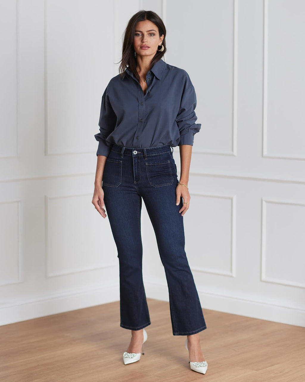 FLOYD Skjorte Lily - Retro Blue
