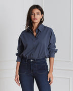 FLOYD Skjorte Lily - Retro Blue