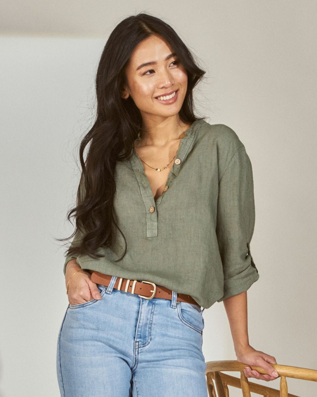 FLOYD Bluse Erica Lin - Army Green